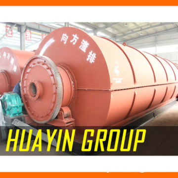 55% oil yield scrap waste plastic waste to oil machine